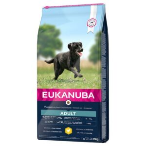 EUKANUBA ADULT LARGE 15KG Kylling & Ris